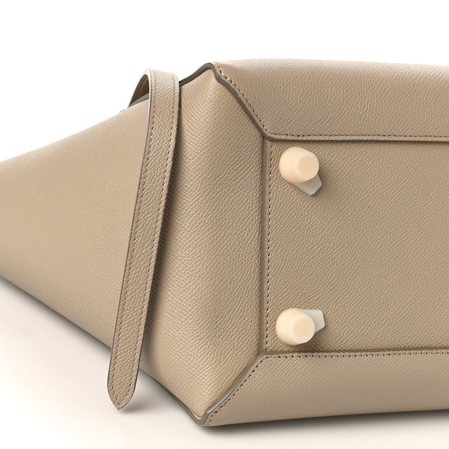 Grained Calfskin Mini Belt Bag Light Taupe