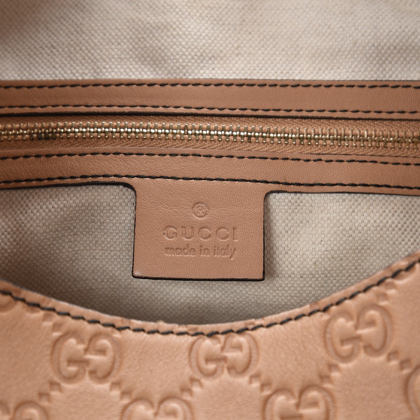 Soft Guccissima Medium Emily Hobo Camelia