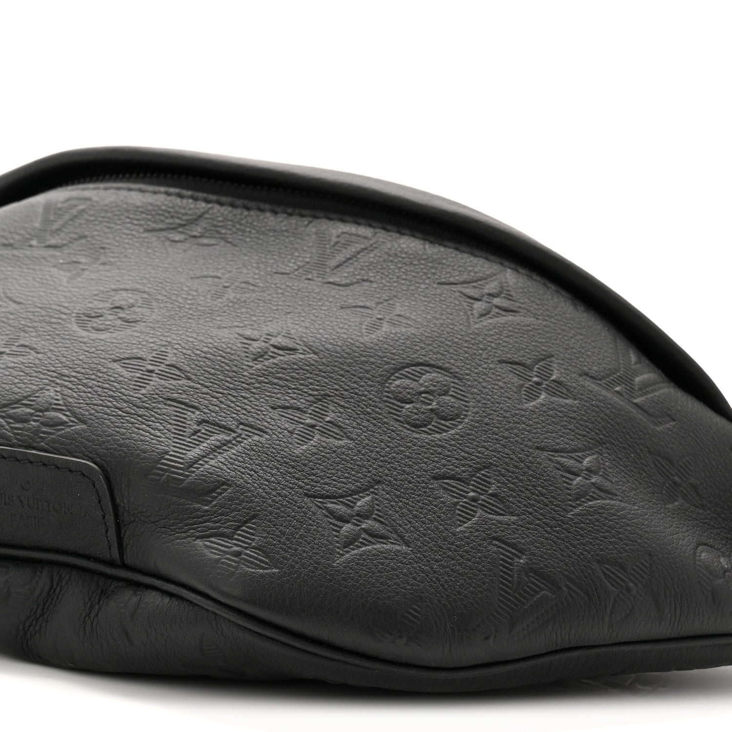 Louis Vuitton Calfskin Monogram Shadow Discovery Bumbag Black 9 of 9