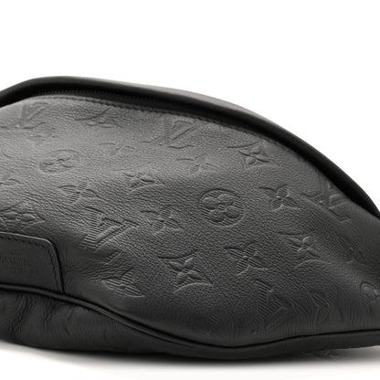 Louis Vuitton Calfskin Monogram Shadow Discovery Bumbag Black 9 of 9