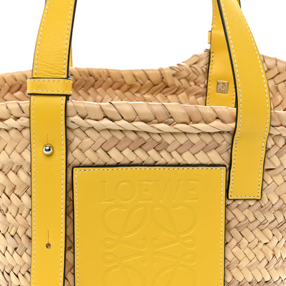 Loewe Raffia Small Basket Tote Bag Natural Yellow 8 of 10