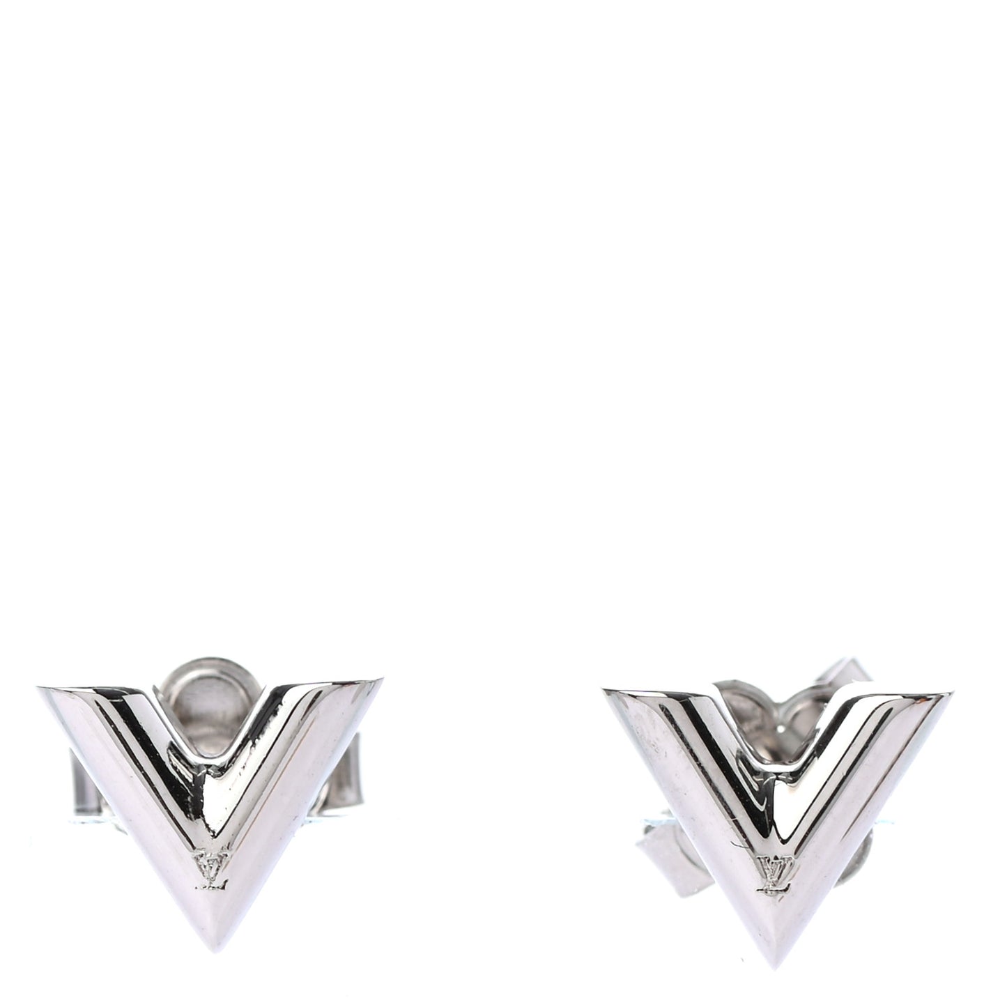 Essential V Stud Earrings Silver