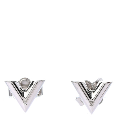 Louis Vuitton Essential V Stud Earrings Silver 1 of 3