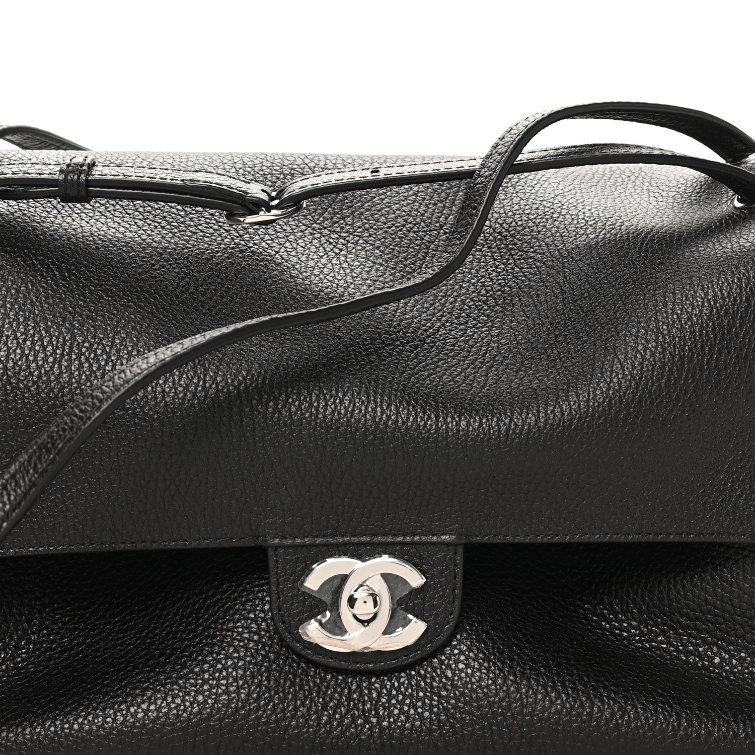 Chanel Grained Calfskin Small Souplissimo Maxi Flap Black 8 of 10