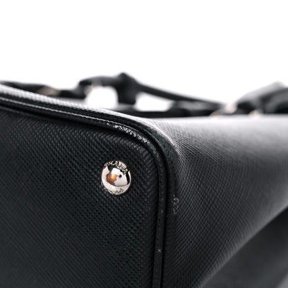 Prada Saffiano Cuir Medium Double Handle Tote Black 11 of 25