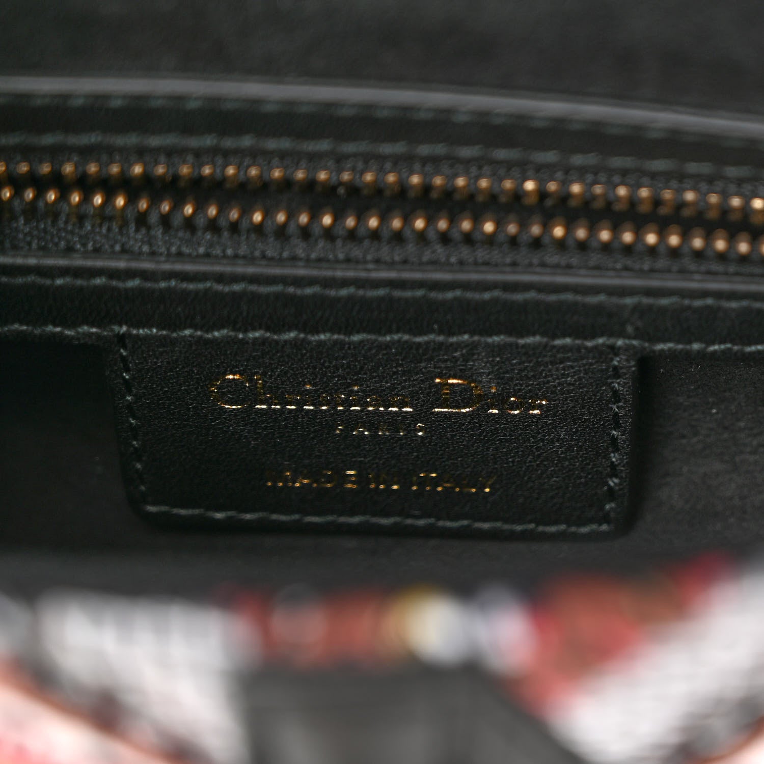 Christian Dior Canvas Embroidered Butterfly Saddle Bag Multicolor 6 of 9