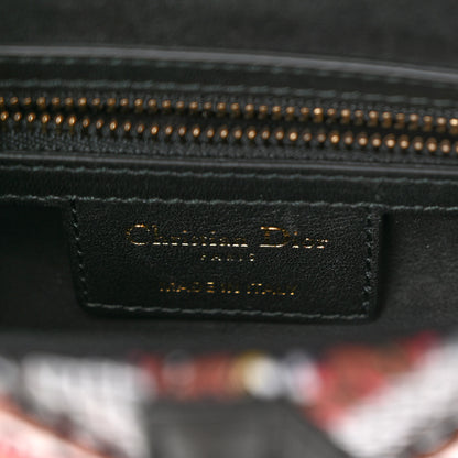 Christian Dior Canvas Embroidered Butterfly Saddle Bag Multicolor 6 of 9