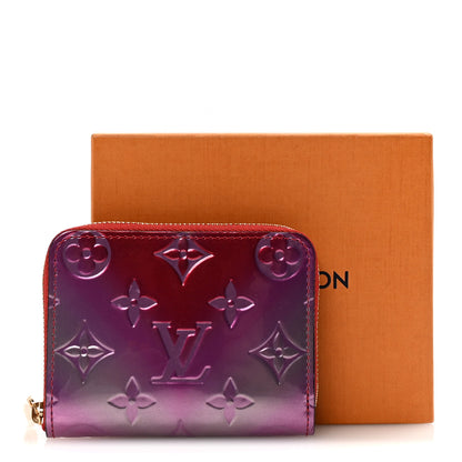 Louis Vuitton Metallic Vernis Degrade Zippy Coin Purse Pink Red 7 of 7