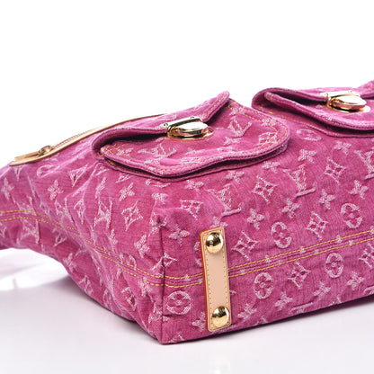 Louis Vuitton Denim Baggy GM Fuchsia 10 of 12