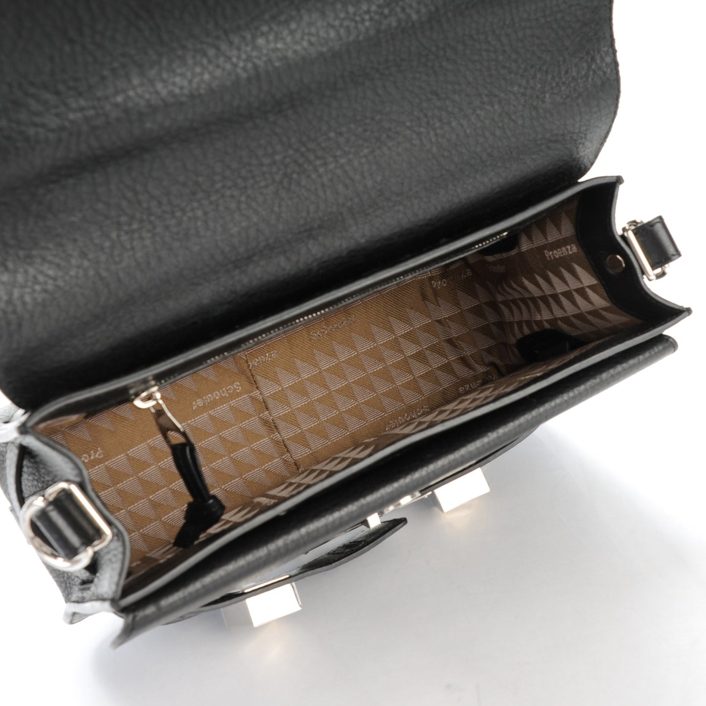 Calfskin PS11 Classic Shoulder Bag Black