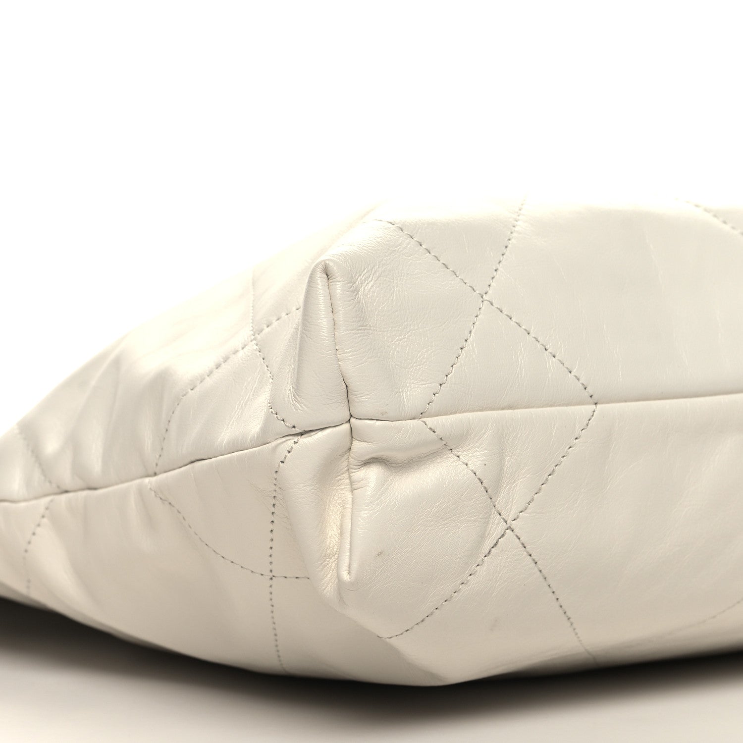 Chanel Shiny Calfskin Quilted Small Chanel 22 White 11 of 12