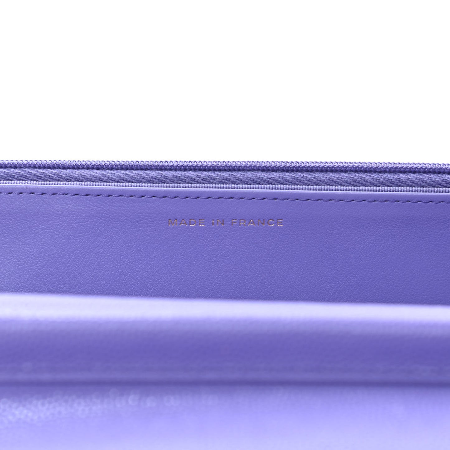 Caviar Quilted Wallet On Chain WOC Purple