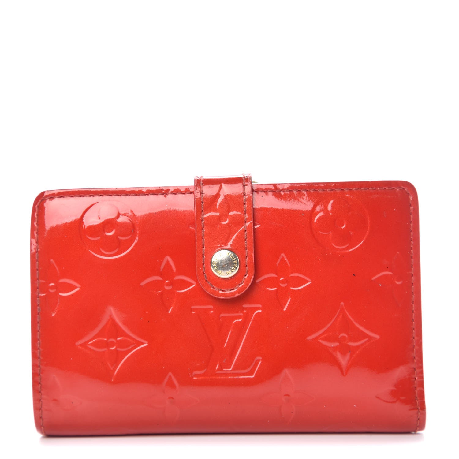 Louis Vuitton Vernis French Purse Wallet Red 1 of 14
