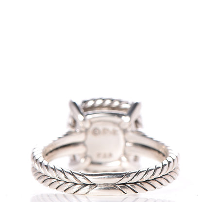 David Yurman Sterling Silver Diamond Black Onyx 9mm Chatelaine Pave Bezel Ring 54 6.75 4 of 5