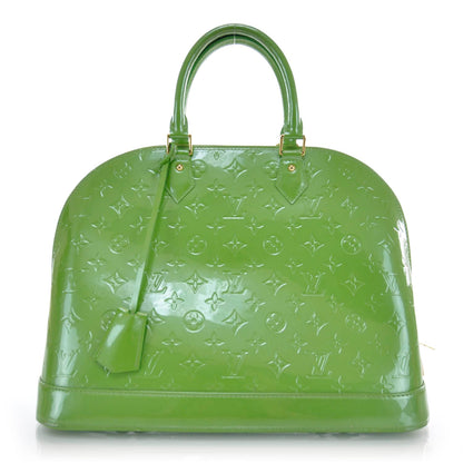 Louis Vuitton Vernis Alma MM Vert Tonic 1 of 9