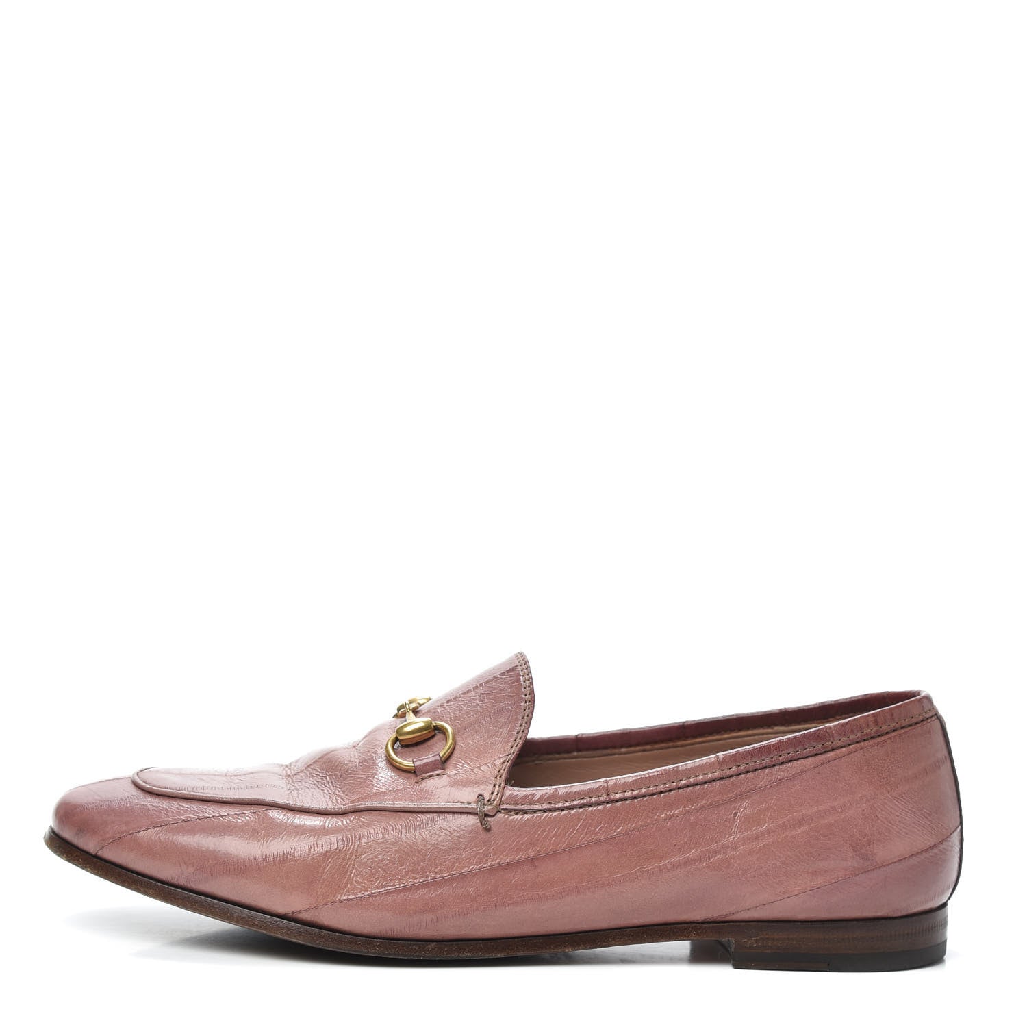 Gucci Eel Womens Jordaan Loafers 37 Mauve 1 of 7