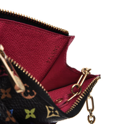 Louis Vuitton Monogram Multicolor Key Pouch Black Grenade 7 of 8