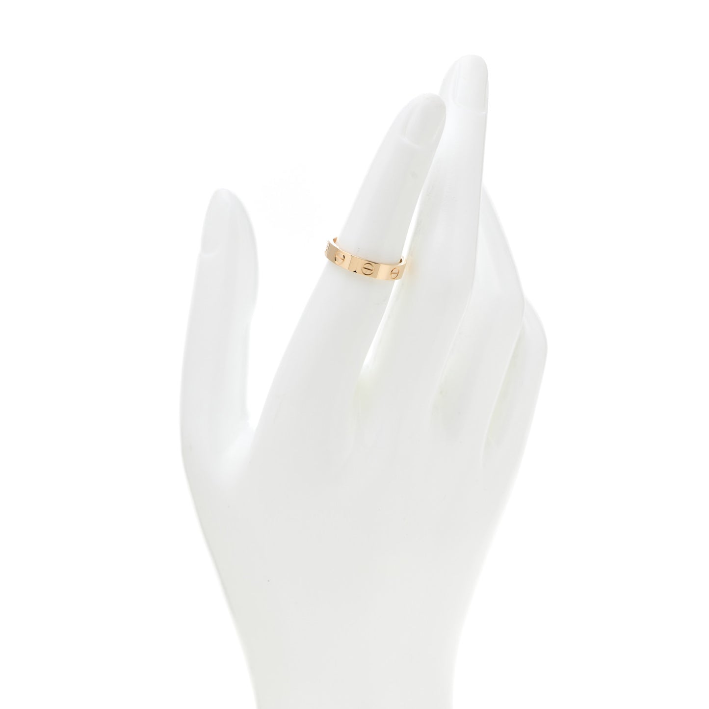 18K Yellow Gold 3.5mm LOVE Wedding Band Ring 50 5.25