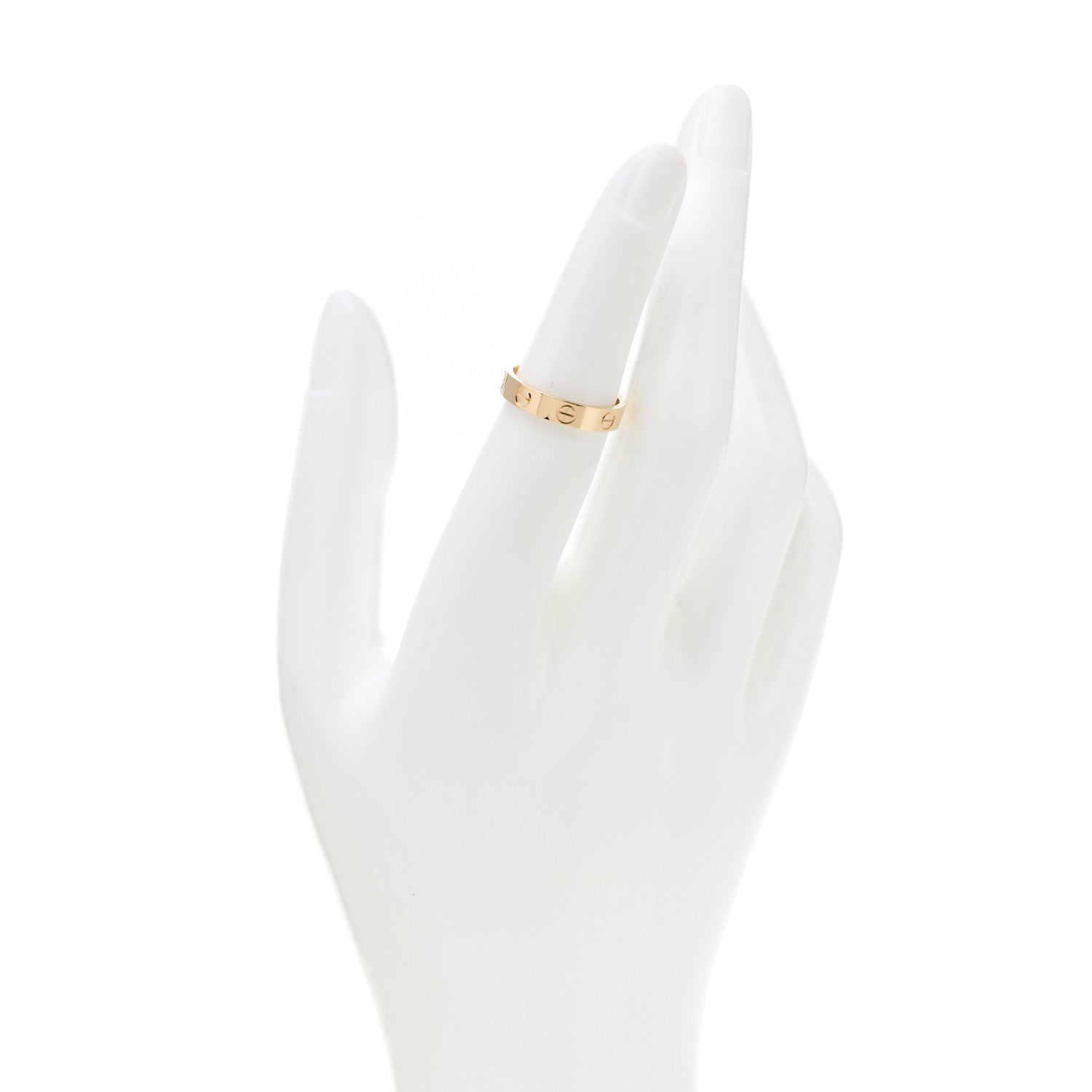 Cartier 18K Yellow Gold 3.5mm LOVE Wedding Band Ring 50 5.25 2 of 5