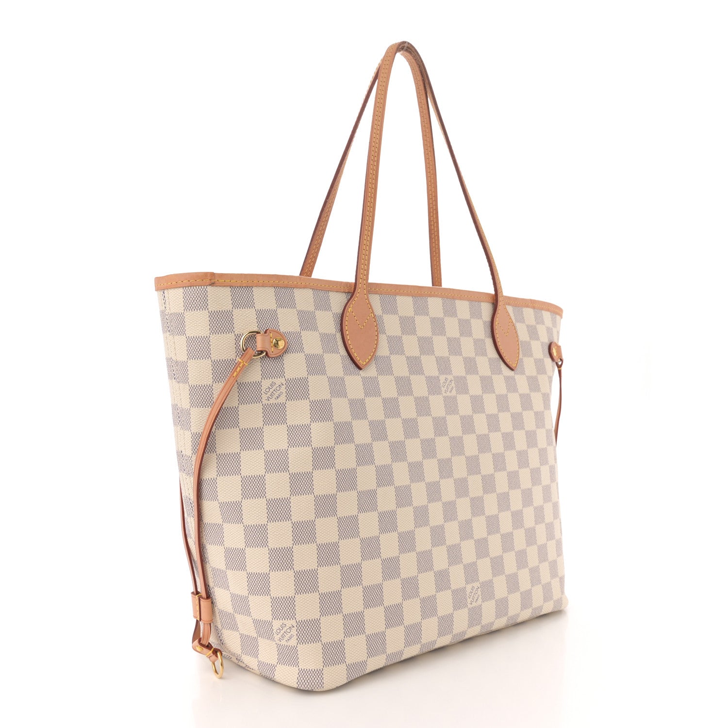 Louis Vuitton Damier Azur Neo Neverfull MM Rose Ballerine 4 of 13