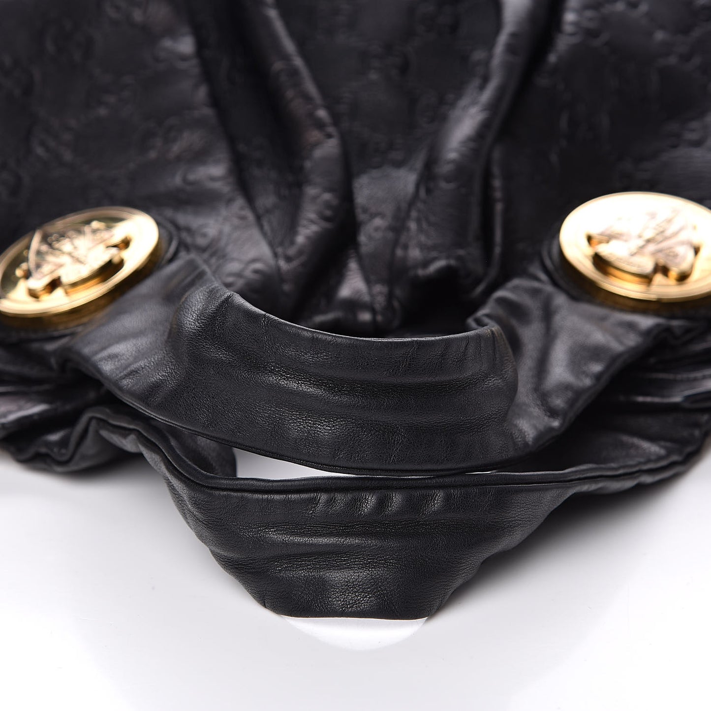 Guccissima Medium Hysteria Top Handle Bag Black