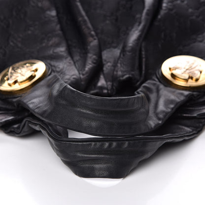 Gucci Guccissima Medium Hysteria Top Handle Bag Black 13 of 16