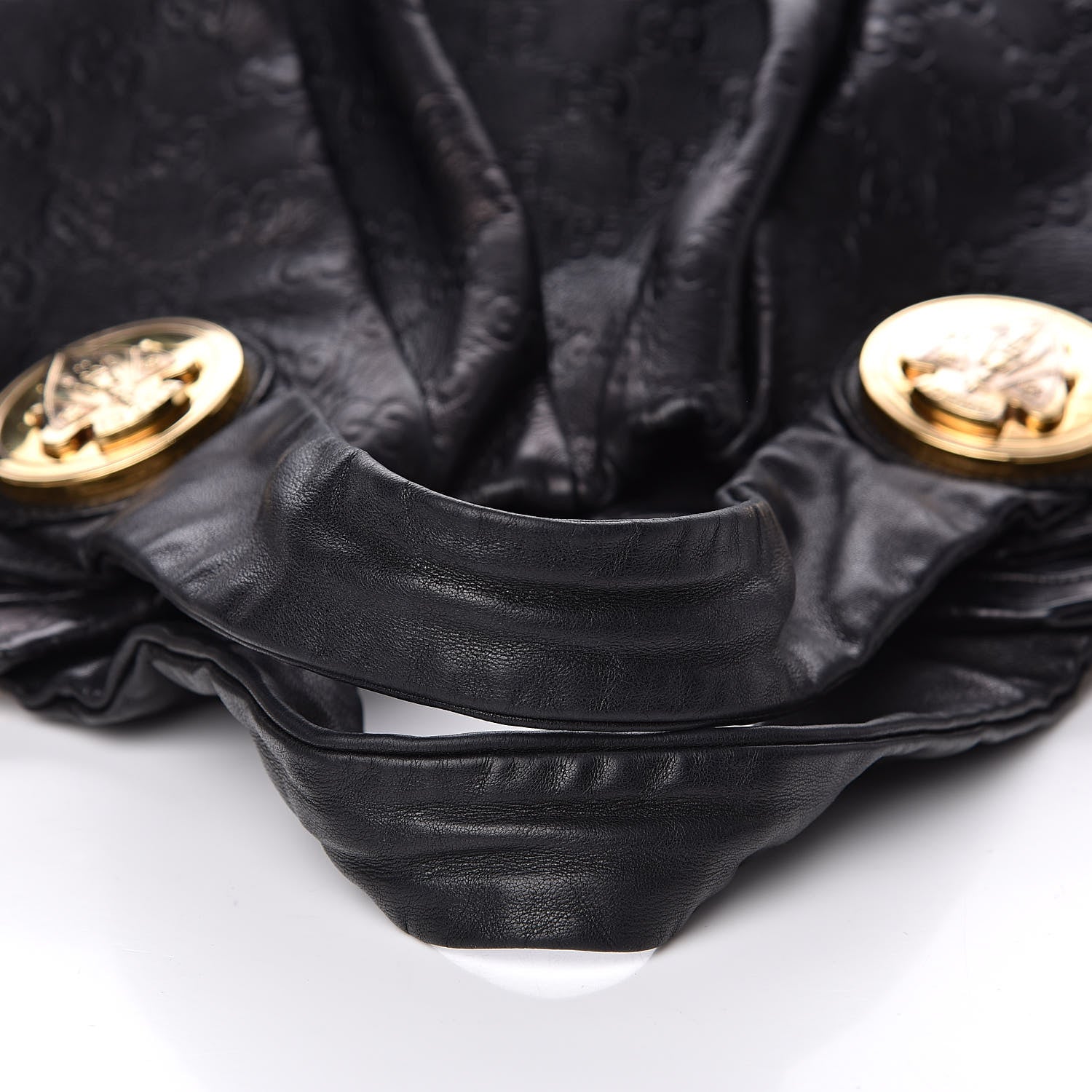 Gucci Guccissima Medium Hysteria Top Handle Bag Black 13 of 16