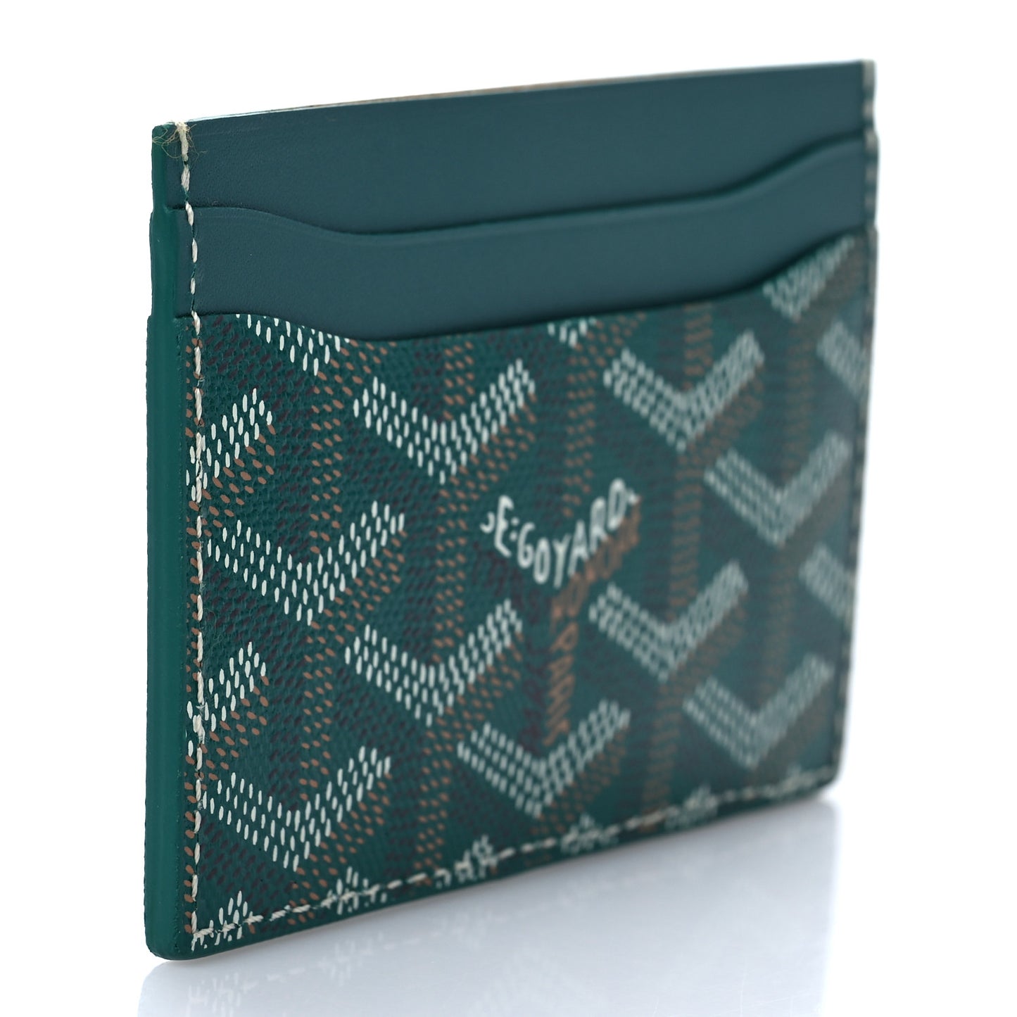 Goyardine Saint Sulpice Card Holder Green