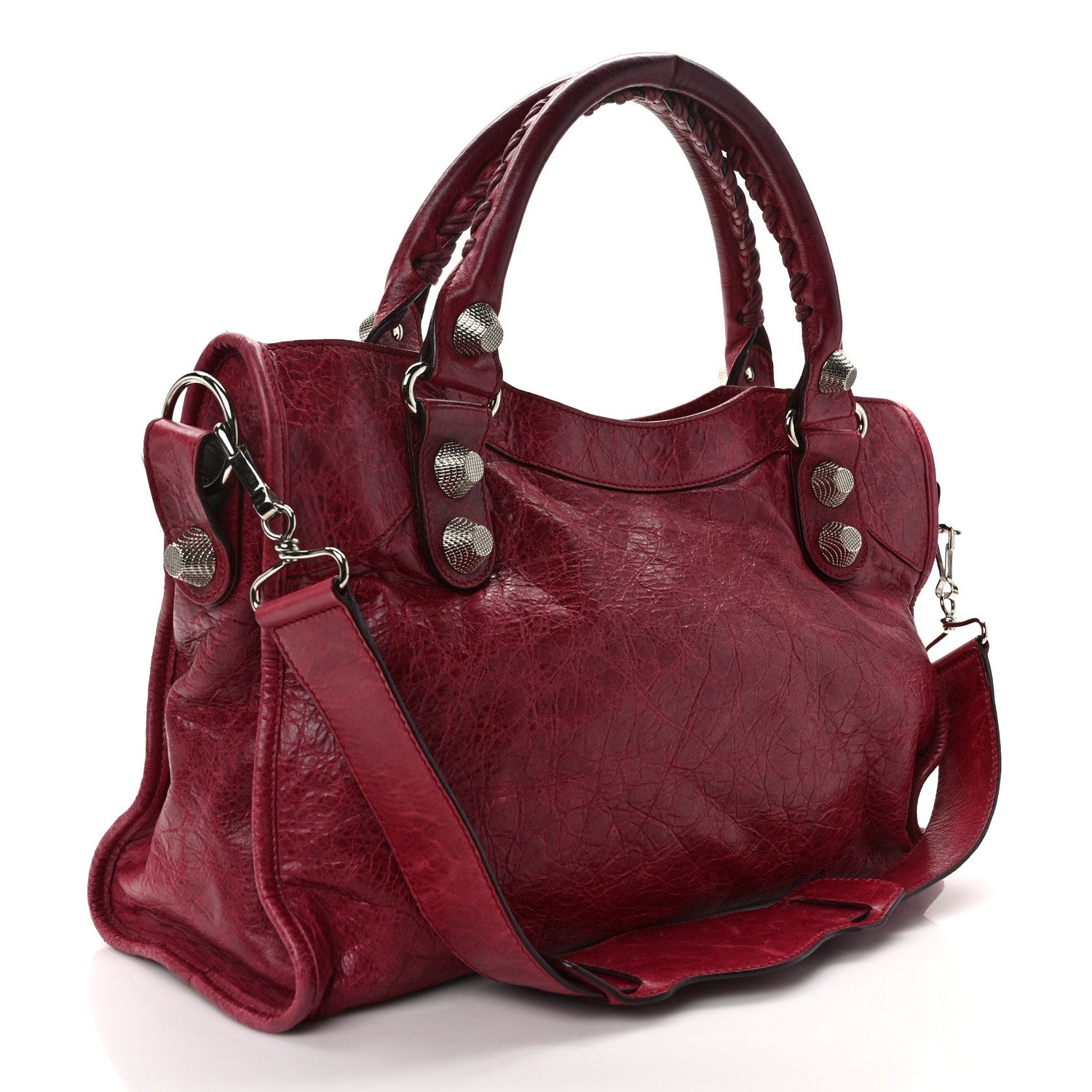 Balenciaga Agneau Giant 21 Silver Hardware City Cassis 3 of 15