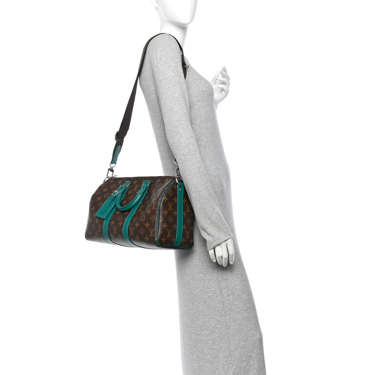 Monogram Macassar Keepall Bandouliere 35 Borneo Green