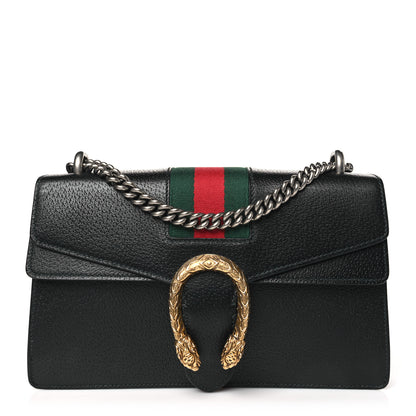 Gucci Calfskin Web Small Dionysus Shoulder Bag Black 1 of 10