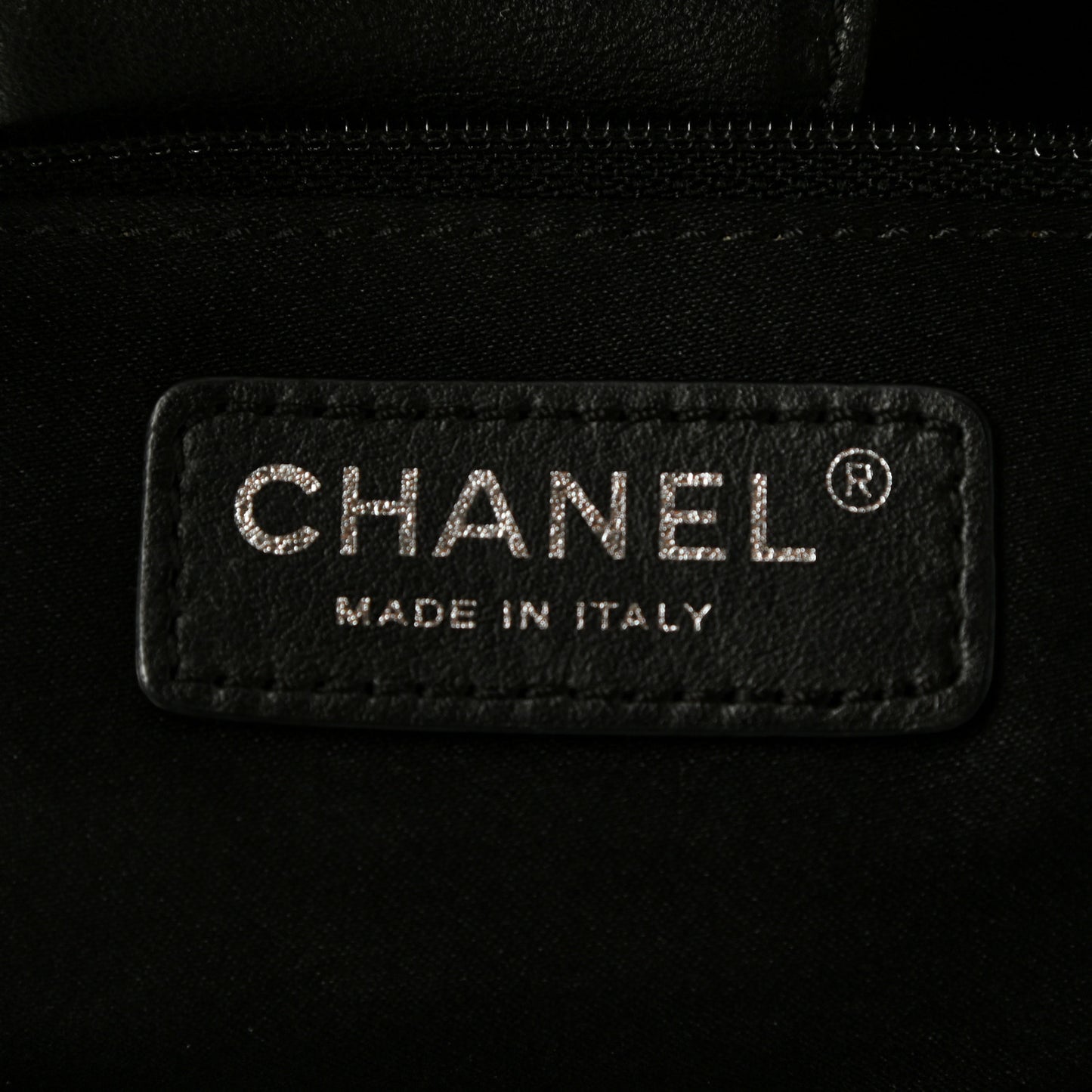 Lambskin Quilted Chanel 7 Large Tote Black