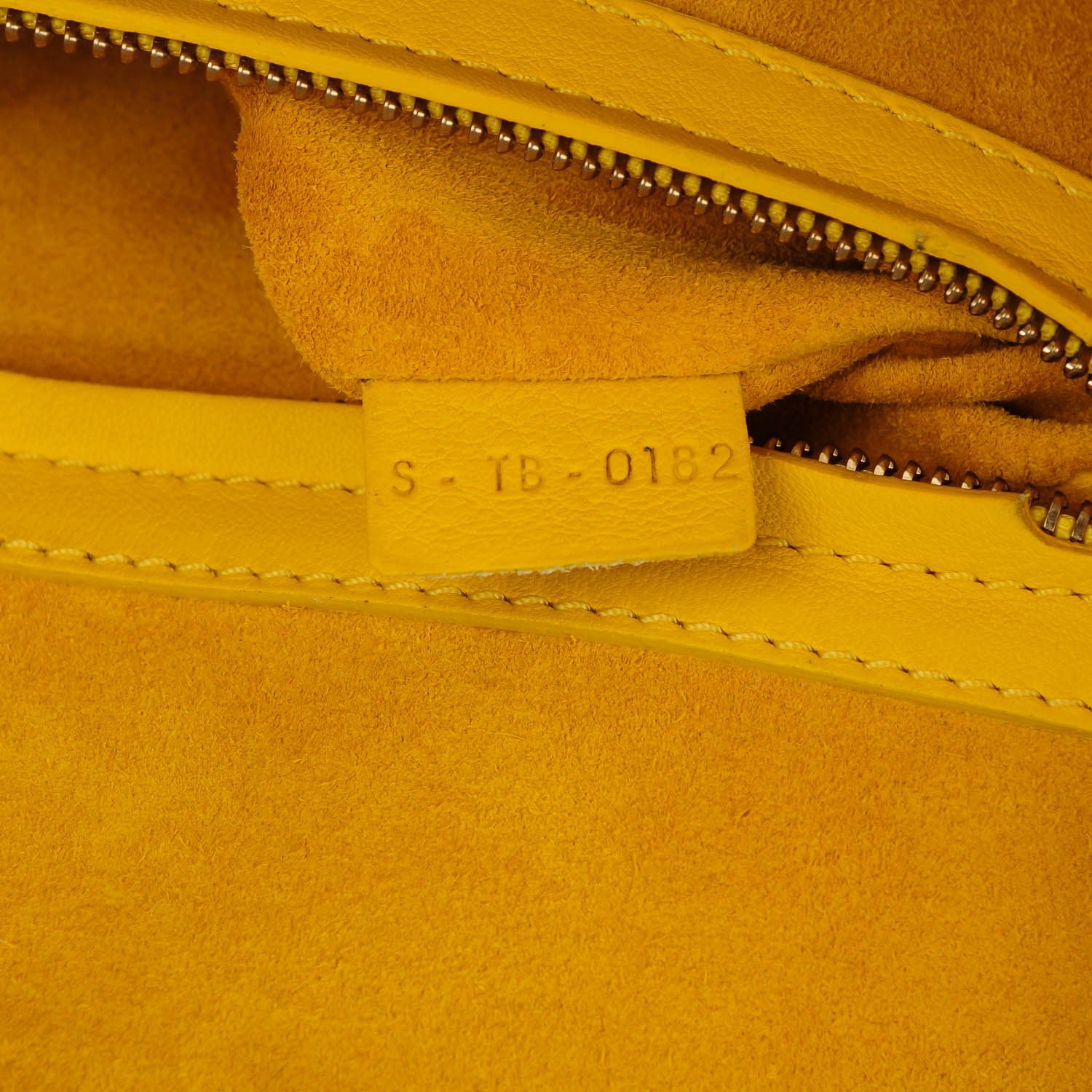 Celine Supple Calfskin Medium Phantom Luggage Sun Yellow 7 of 9