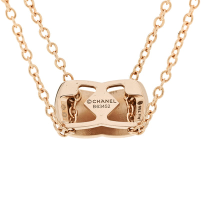 Chanel 18K Beige Gold Coco Crush Pendant Necklace 4 of 6