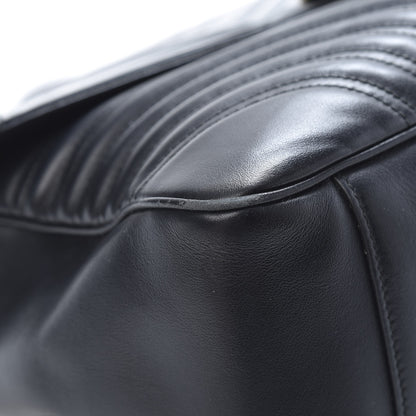 Gucci Calfskin Matelasse Large GG Marmont Shoulder Bag Black 9 of 21