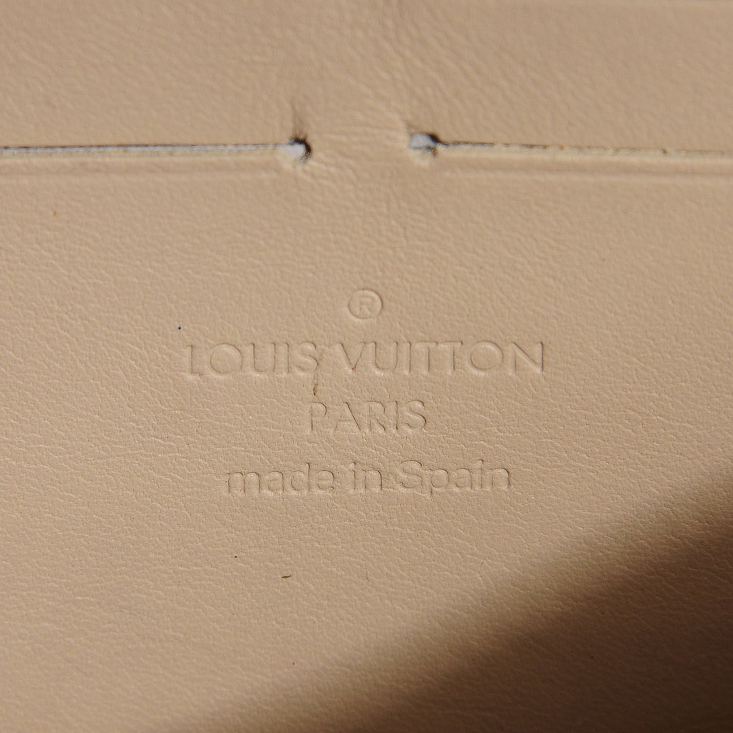 Vernis Leopard Zippy Wallet Blanc Corail