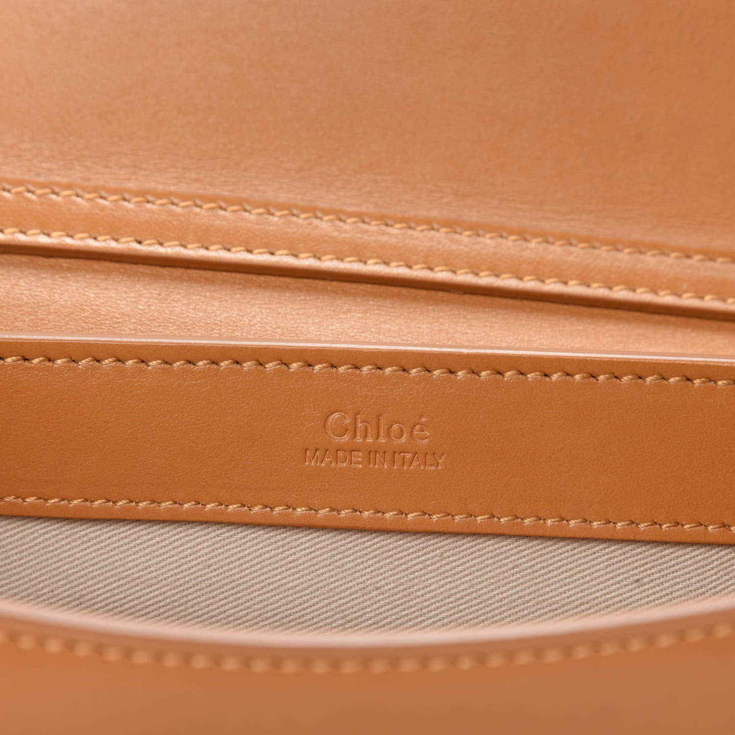 Chloe Calfskin Suede C Clutch With Chain Autumnal Brown 8 of 10