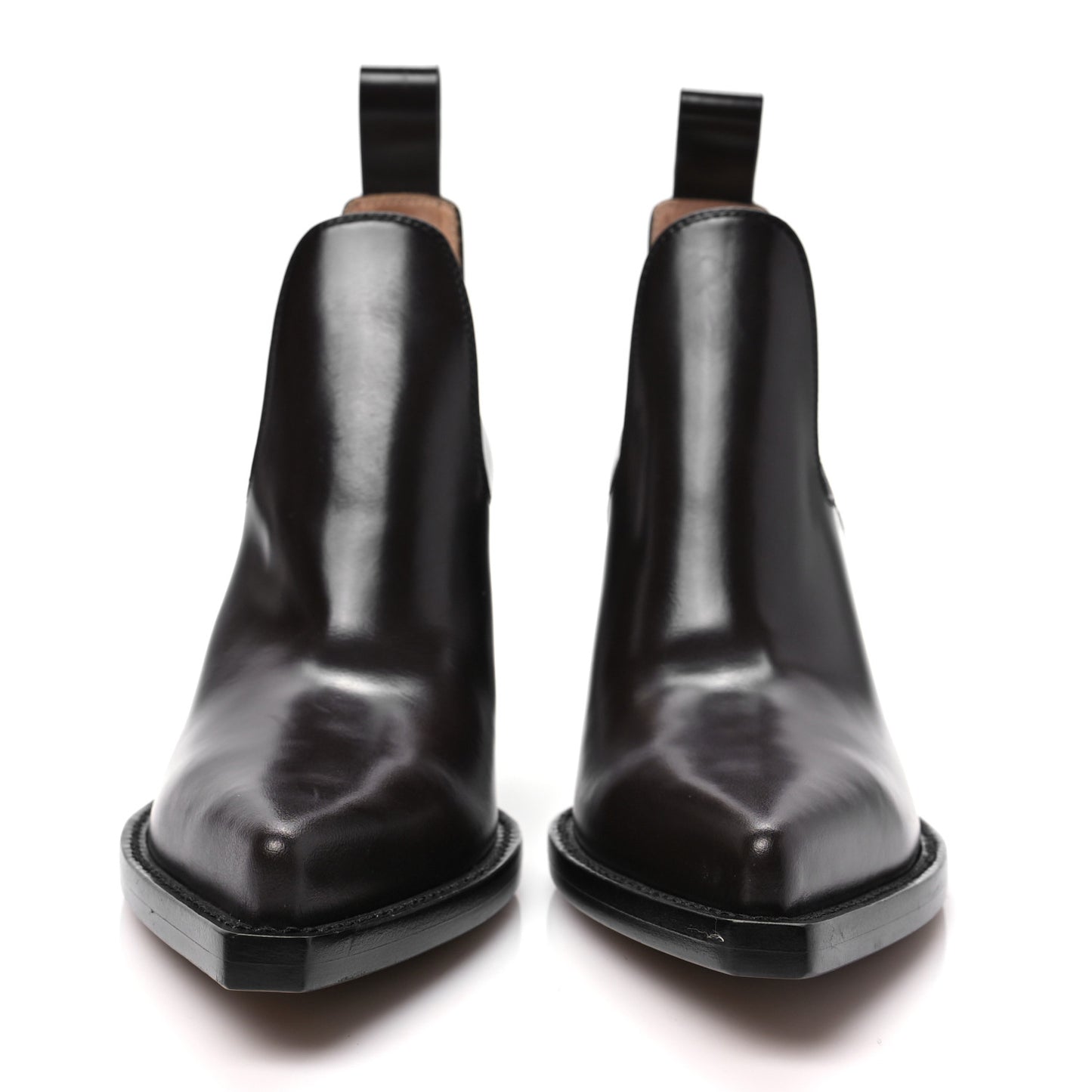 Calfskin Lean Ankle Boots 36 Fondente