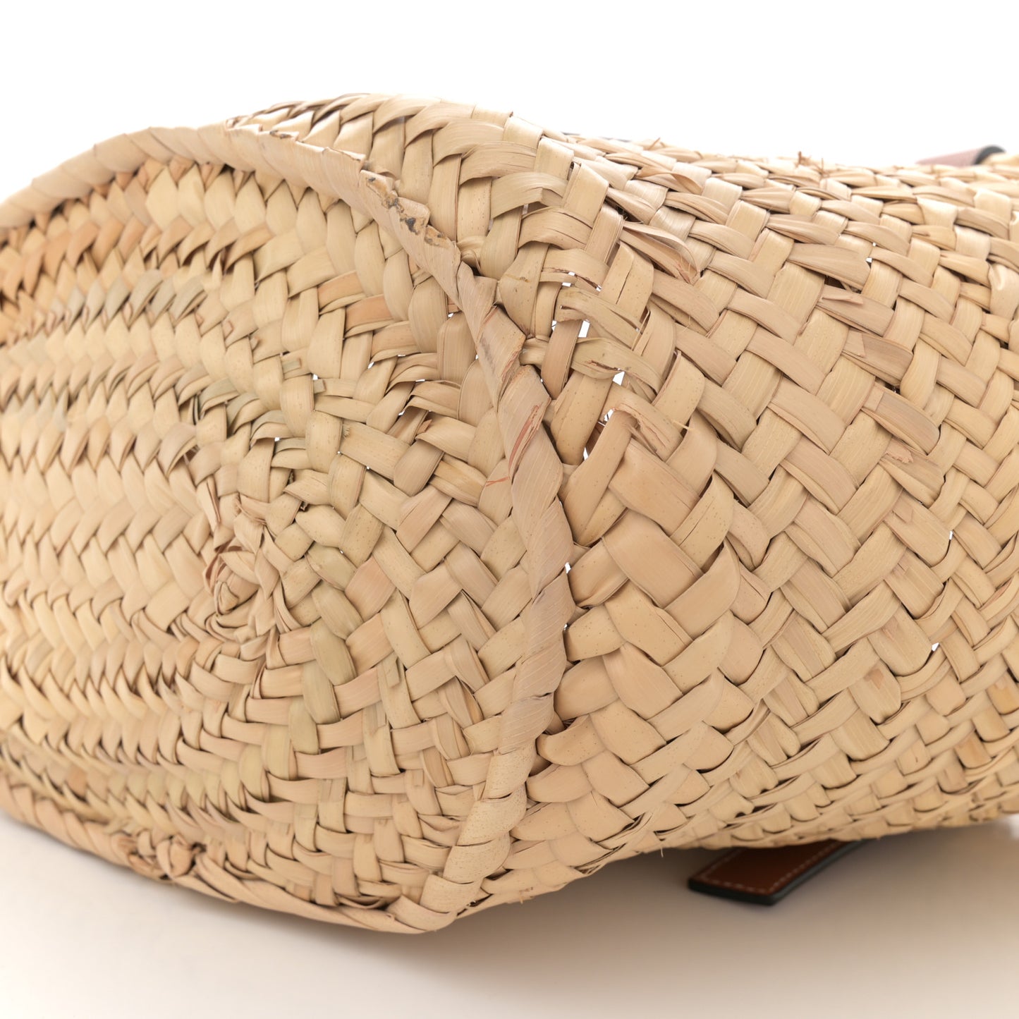 Raffia Basket Tote Bag Natural Tan