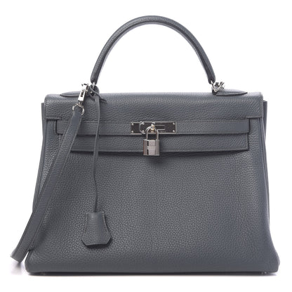 Hermes Togo Kelly Retourne 32 Bleu Orage 1 of 14