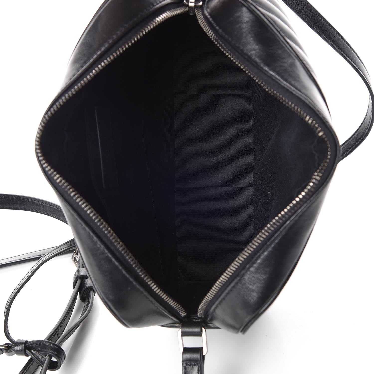 Saint Laurent Calfskin Matelasse Monogram Lou Camera Bag Black 7 of 10