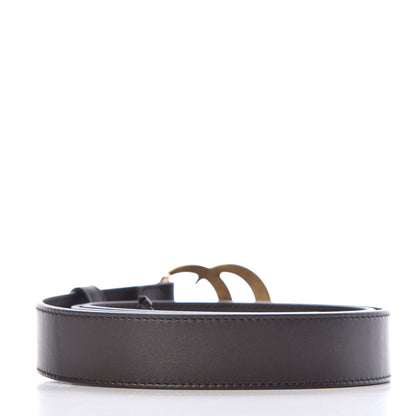 Gucci Moon Calfskin Double G 30mm Belt 85 34 Dark Cocoa 3 of 6