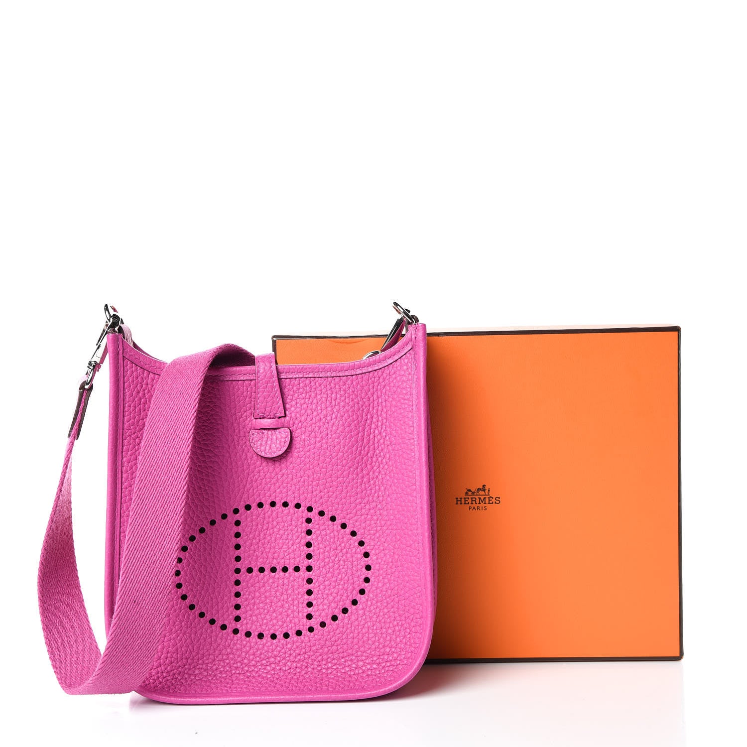 Hermes Taurillon Clemence Evelyne TPM Magnolia 10 of 10