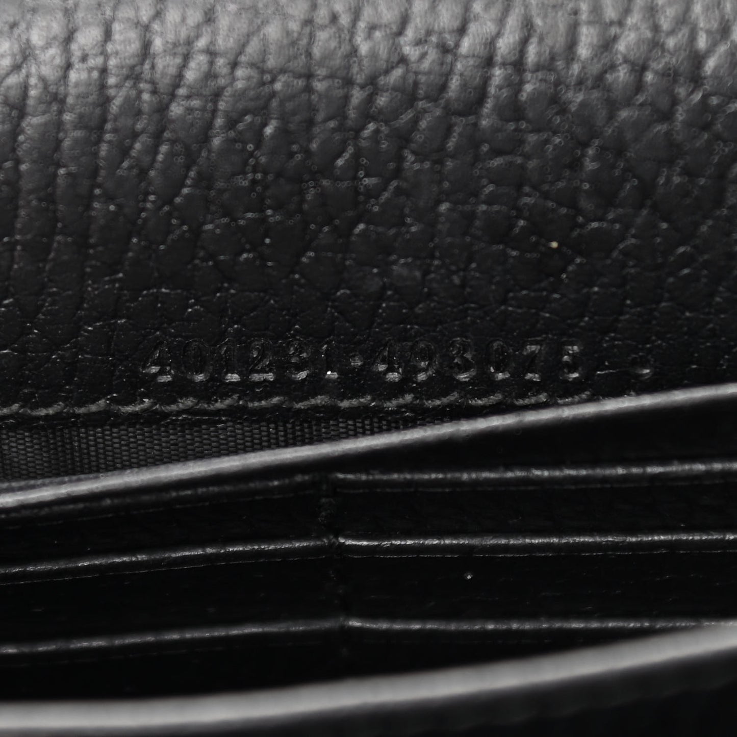 Calfskin Mini Dionysus Chain Wallet Black