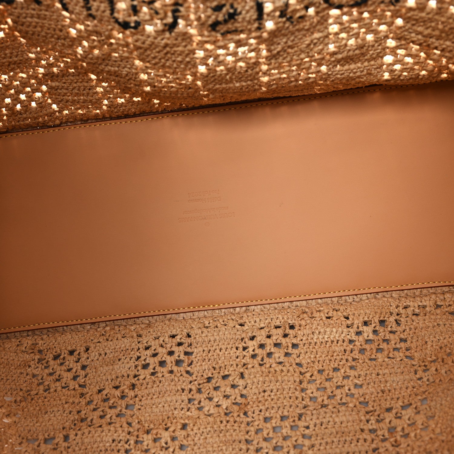 Louis Vuitton Raffia Summer Shopper Tote MM 9 of 11
