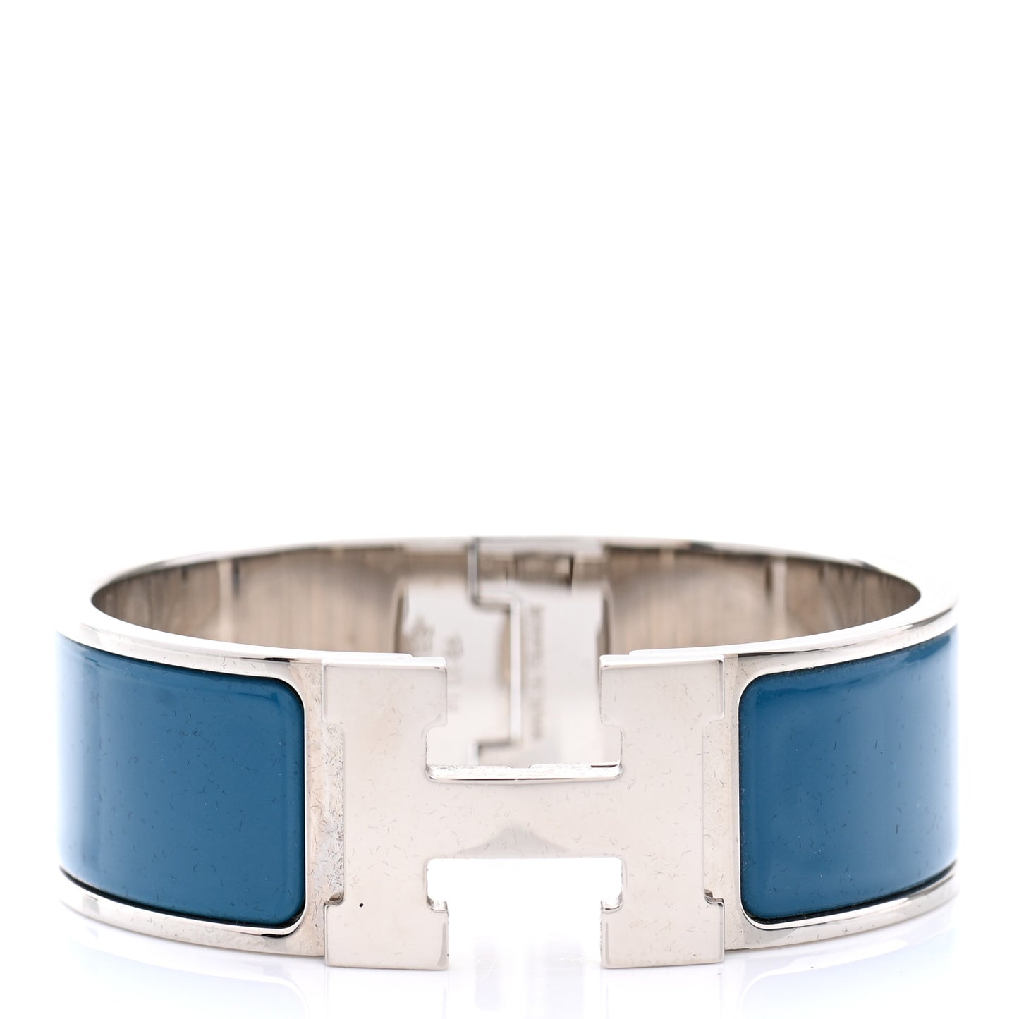 Enamel Wide Clic Clac H Bracelet PM Bleu Profond