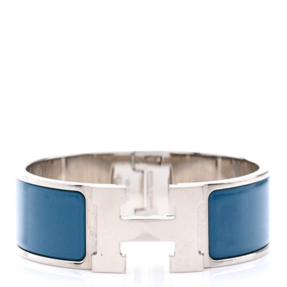 Hermes Enamel Wide Clic Clac H Bracelet PM Bleu Profond 2 of 8