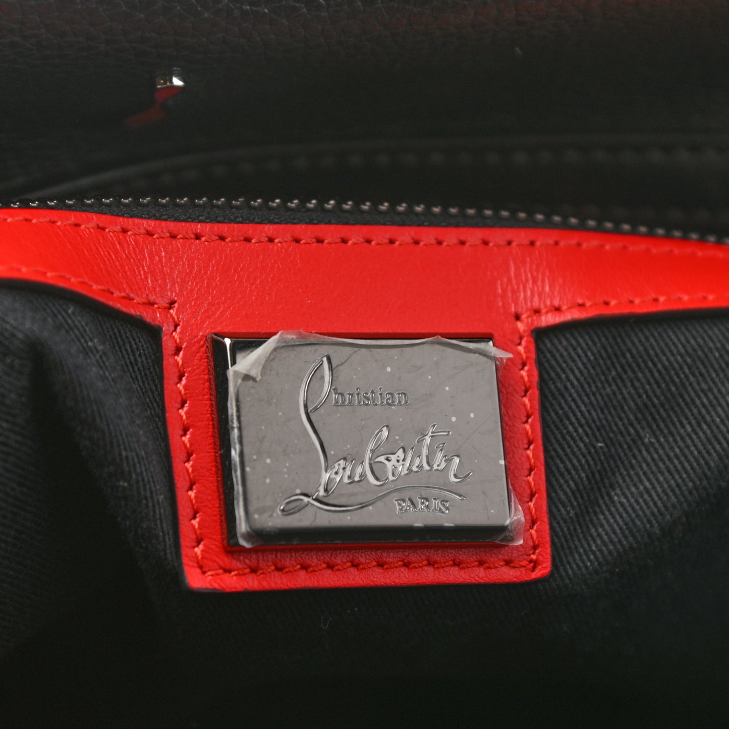 Studded Denim Calfskin Duffle Black
