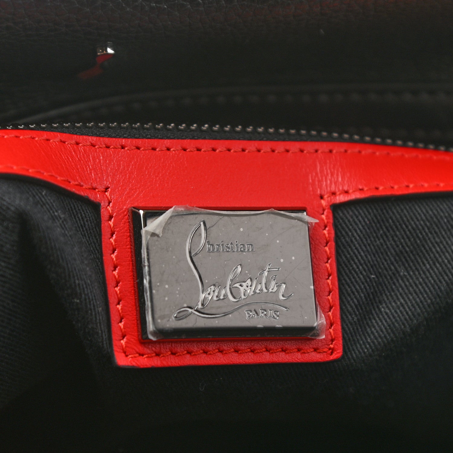 Christian Louboutin Studded Denim Calfskin Duffle Black 5 of 7
