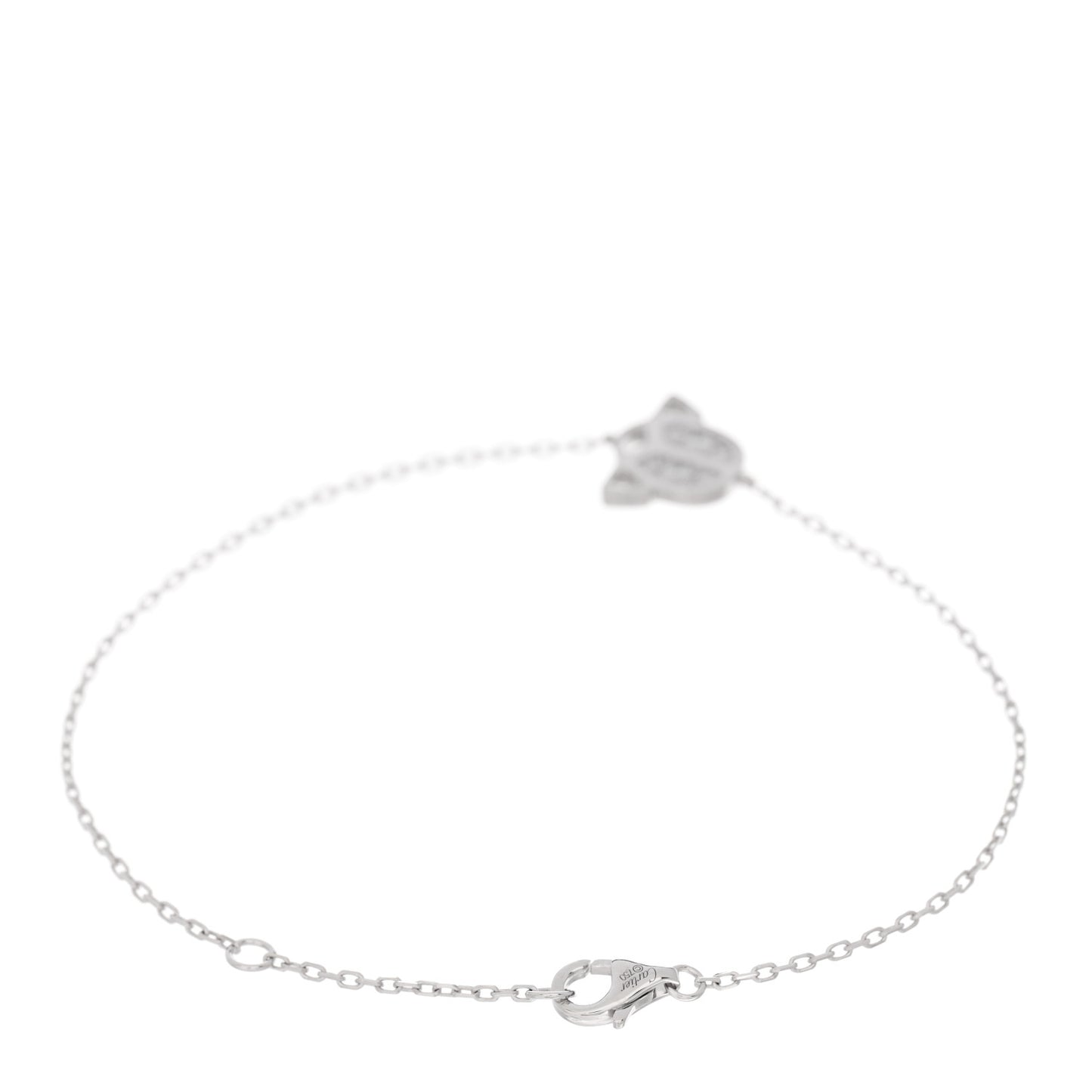 18K White Gold Diamond Scarab Bracelet